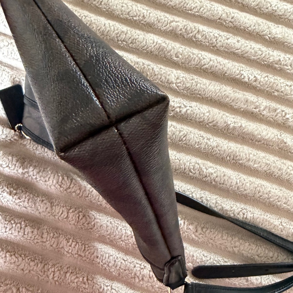 Coach Rowan File Bag Signature Canvas Mahogany Black Crossbody F29210 - Picture 11 of 14